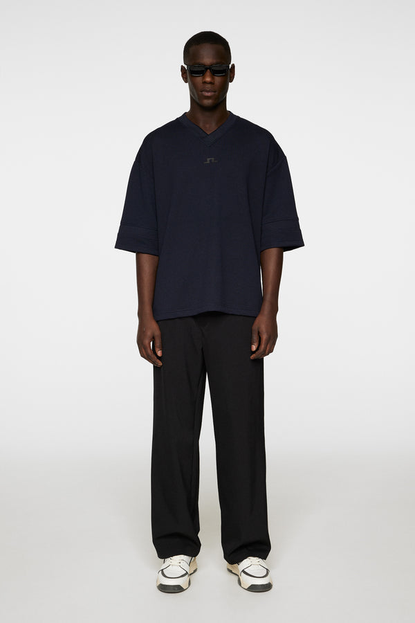 Milos Jersey Mesh Tee / JL Navy