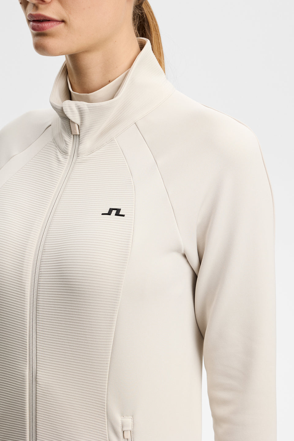Mireya Full Zip Mid Layer / Moonbeam