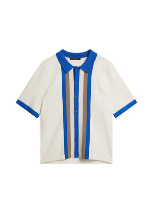 Rayne Jacquard Monogram Shirt / Cloud White