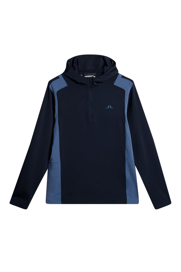 Lukas Quarter Zip Hood / Vintage Indigo
