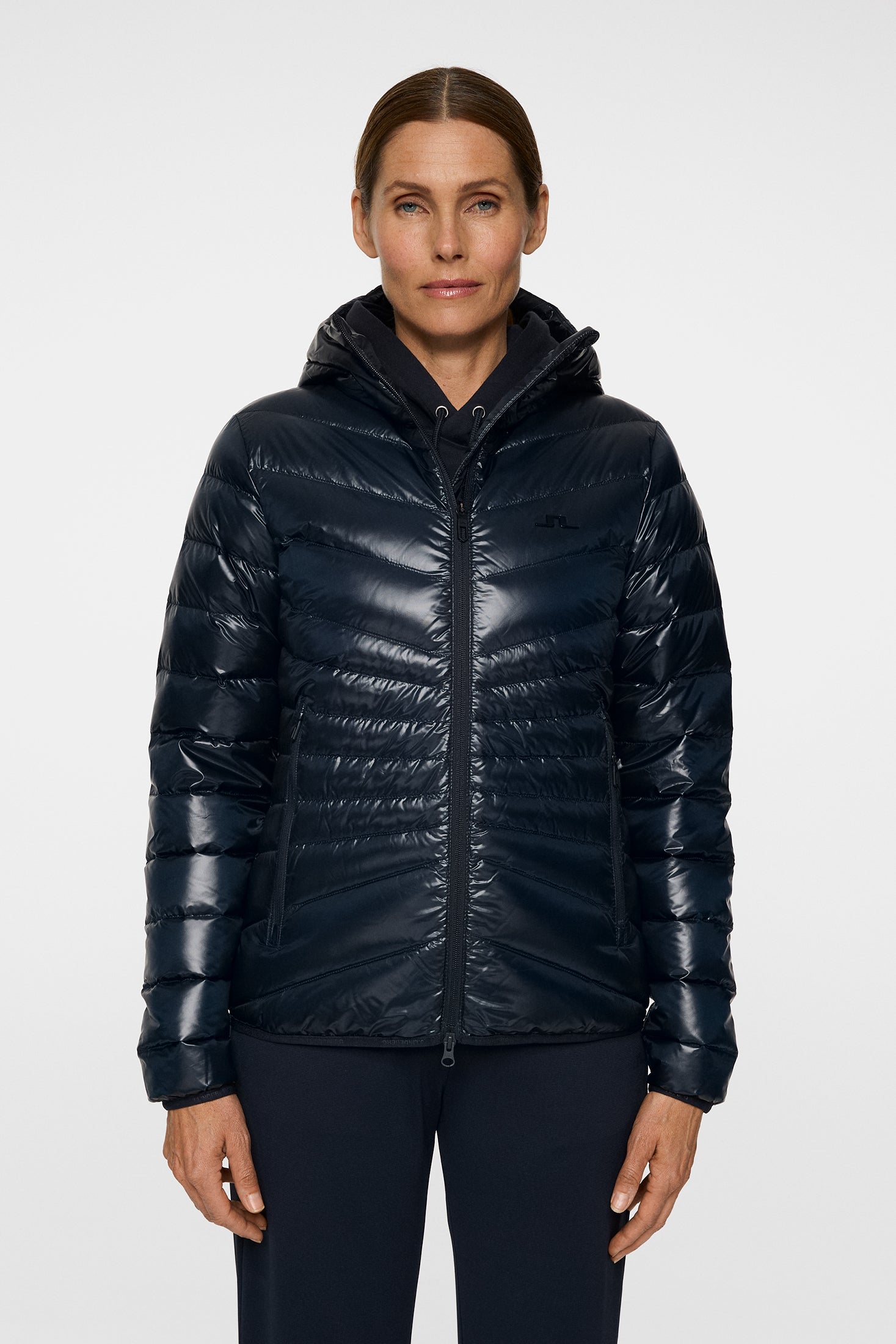 J.LINDEBERG 軽量ダウンジャケット　ネイビー　レディース J.LINDEBERG（J.LINDEBERG）（レディース）ダウンジャケット