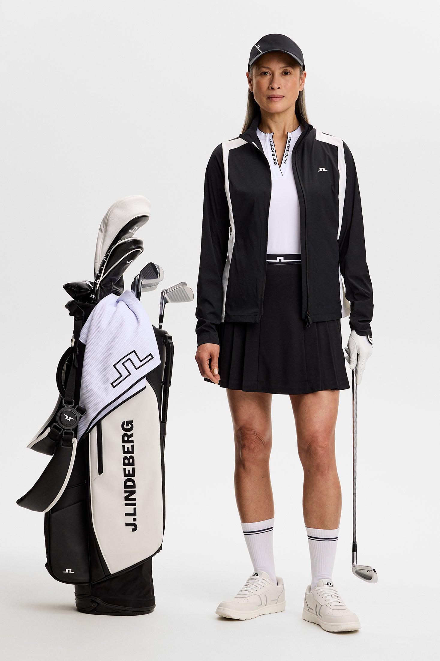 Brooks Zip Packable Jacket / Black | J.Lindeberg Official
