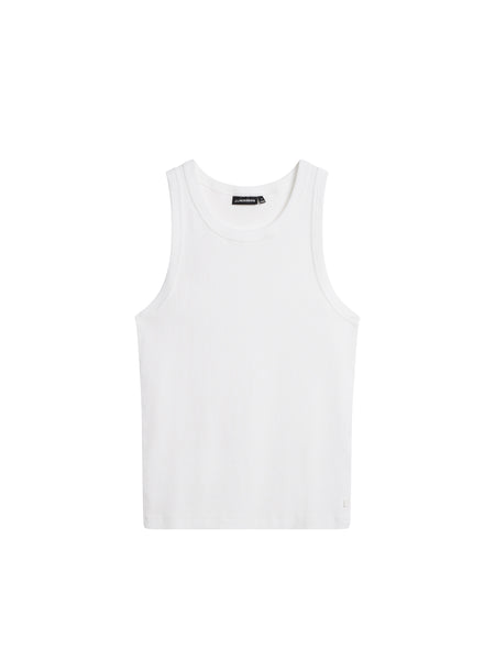 TOM FORD ホワイト タンクトップ サイドジッパー 白 XS TOM FORD White Ribbed Tank Top TOM FORD