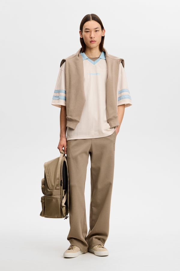 Rusty Printed Polo / Moonbeam
