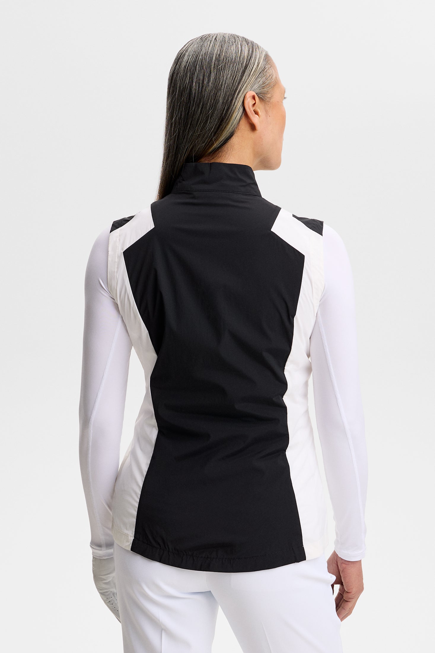 Brooks Zip Packable Vest / Black | J.Lindeberg Official