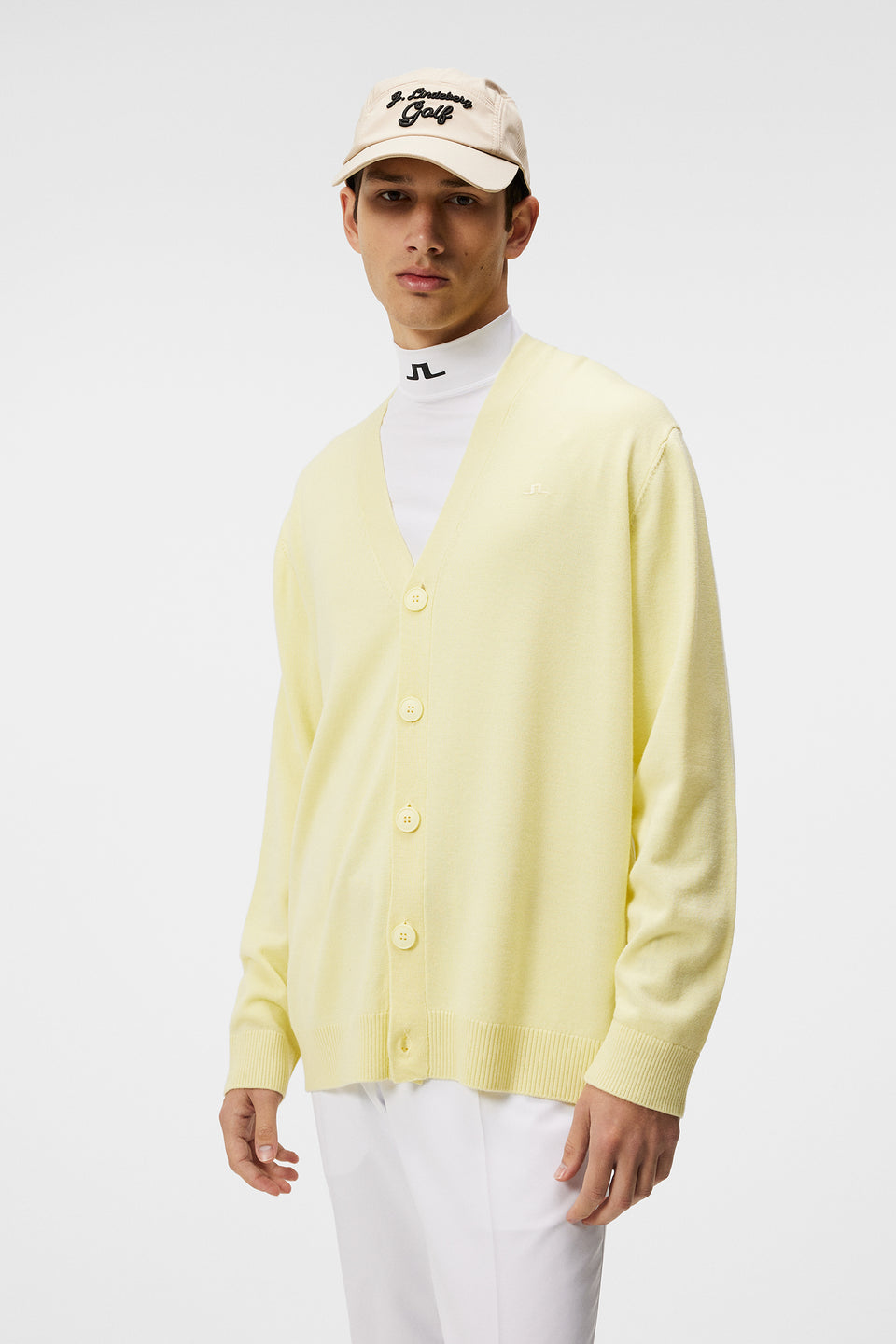 Lucas Knitted Cardigan / Wax Yellow