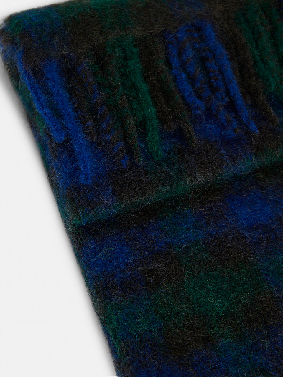 Check wool scarf / Surf the Web