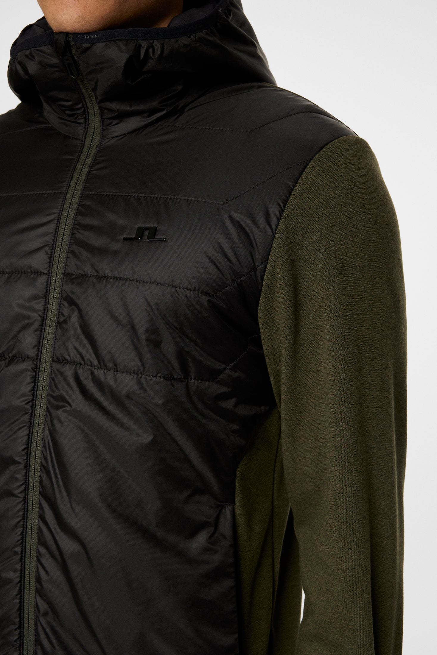 Gregory Hybrid Hood / Forest Green | J.Lindeberg Official