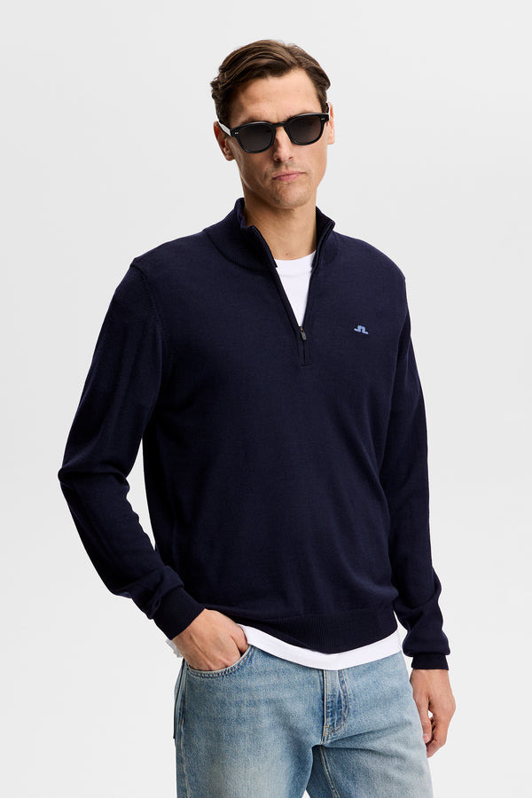 Kiyan Quarter Zip Sweater / JL Navy