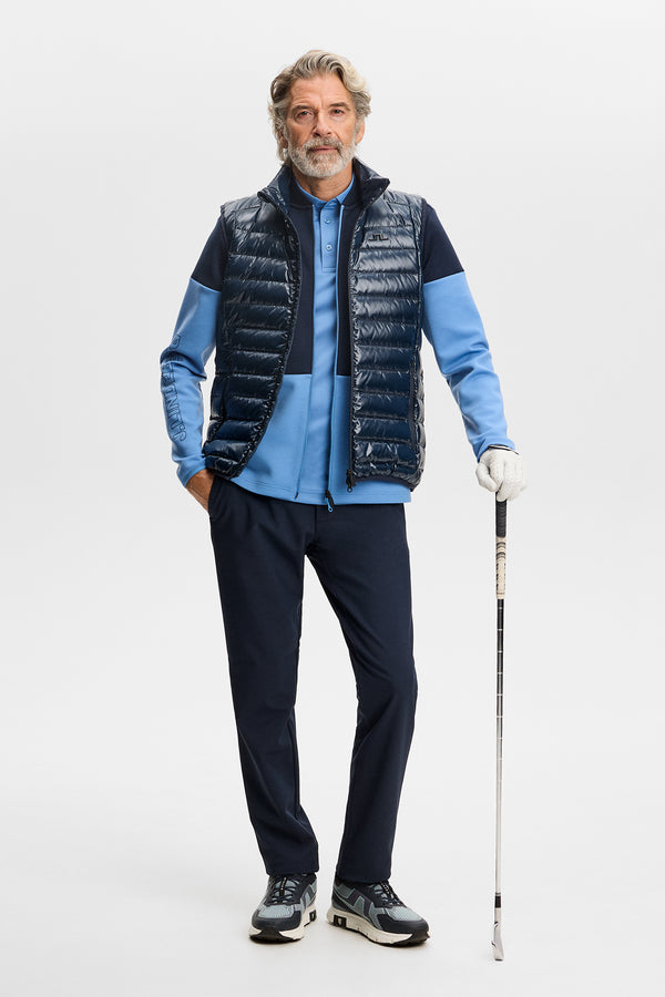Block Zip Mid Layer / Riviera