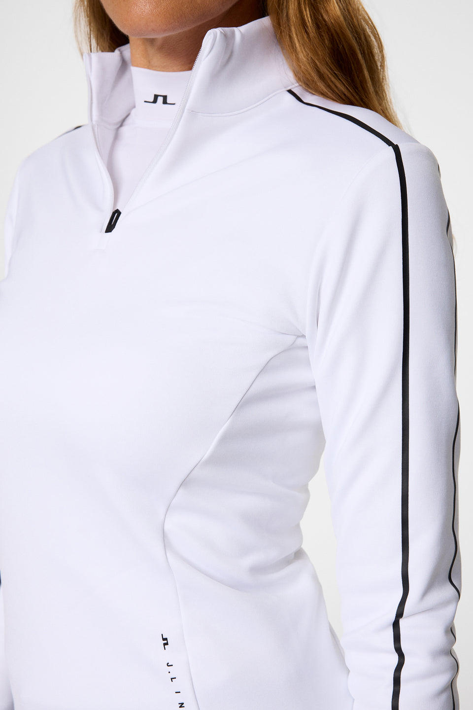 Nefe Quarter Zip Mid Layer / White