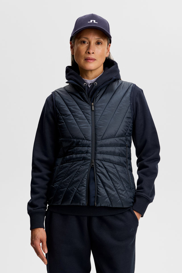 Gilet Sans Manches Matelassé J. Lindeberg Vertex Noir - Taille XL - État Neuf