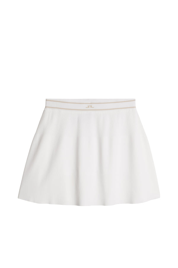 Emma Knitted Skirt / White