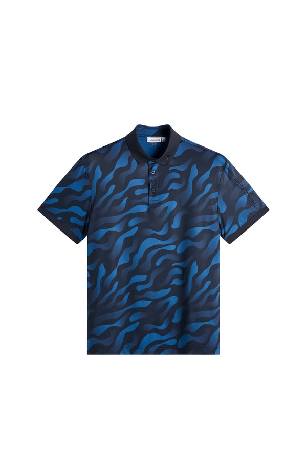 Tour Tech Print Polo / Bunker Fade Navy Set M