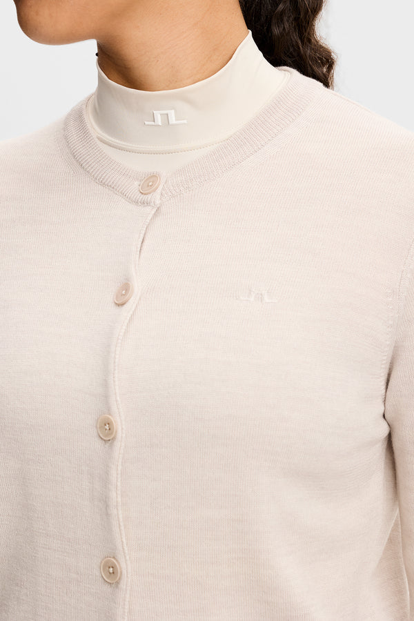 Joanna Knitted Cardigan / Moonbeam Melange