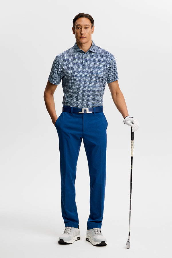Bala Print Polo / Bias Bridge Estate Sky S