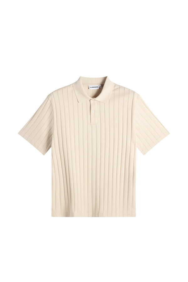 Simon Stripe Polo / Moonbeam