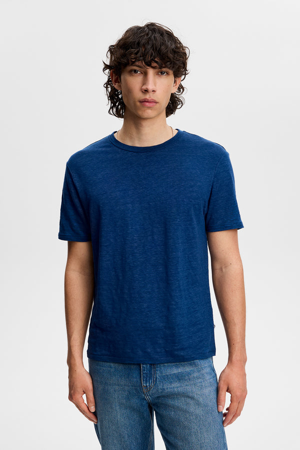 Coma Linen Tee / Estate Blue