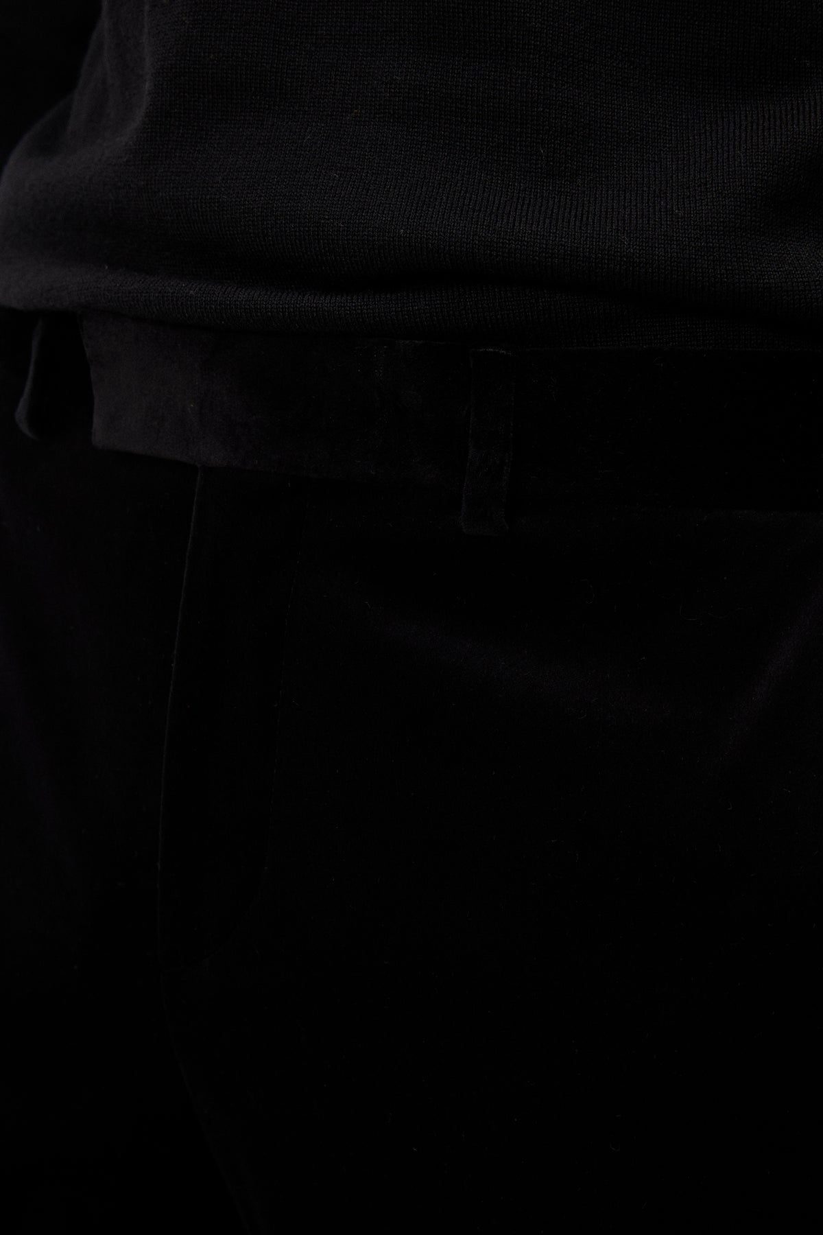 Liam Velvet Pants / Black