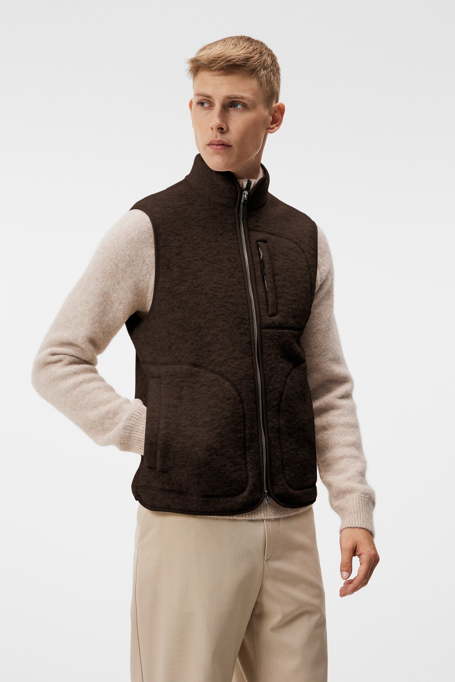 Duncan Wool Fleece Vest / Delicioso – J.Lindeberg