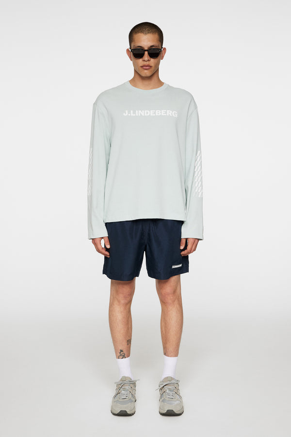 Walsh LS Print T-shirt / Winter Sky