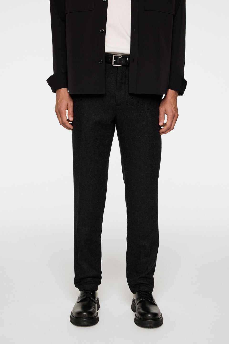 Soren Cash Flannel Pants / Dark Grey Melange