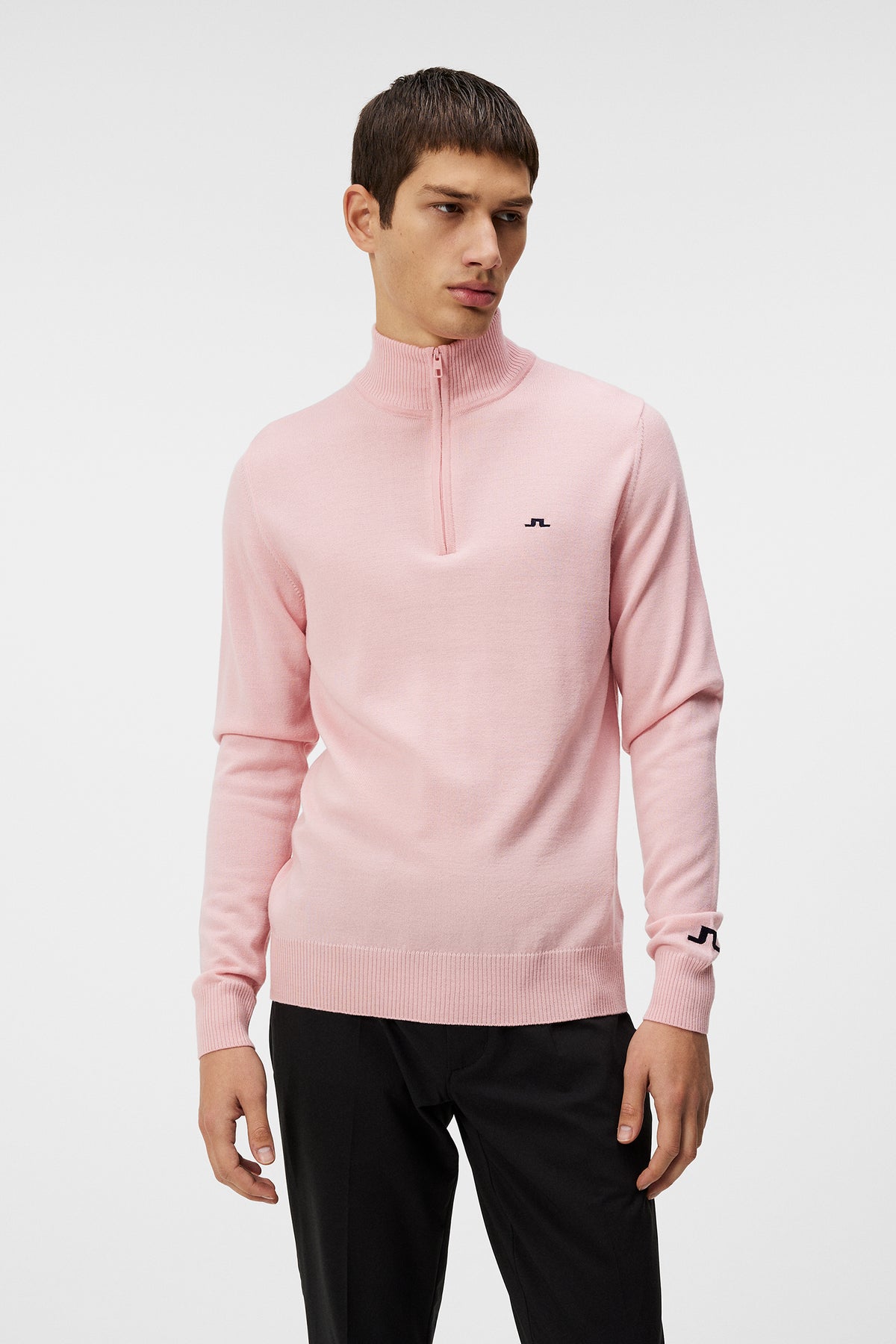 Kian Zipped Sweater / Powder Pink
