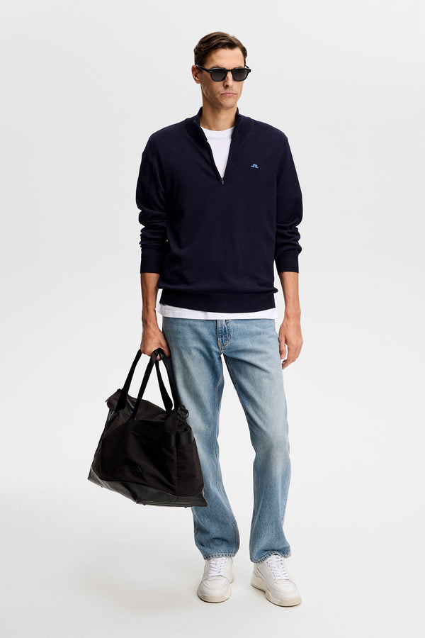Kiyan Quarter Zip Sweater / JL Navy