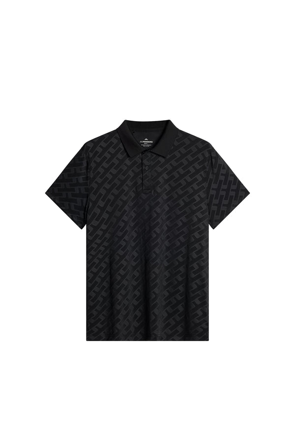 Bison Jacquard  Polo / Black