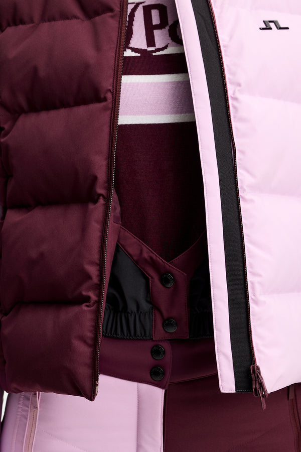 Nerina Blocked Down Jacket / Winetasting