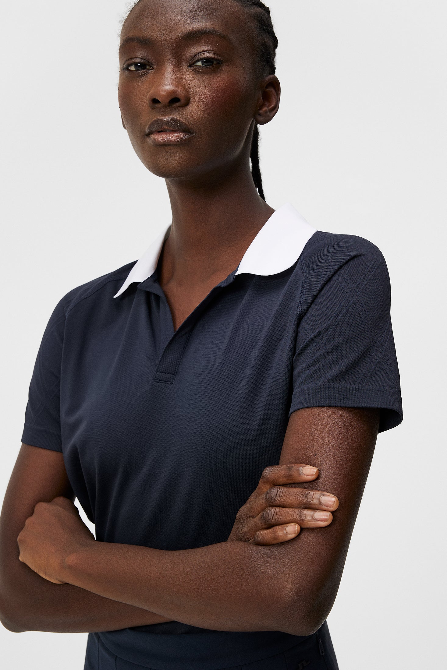 Baily seamless Polo / Tour Geo Jacquard Navy M main image 0