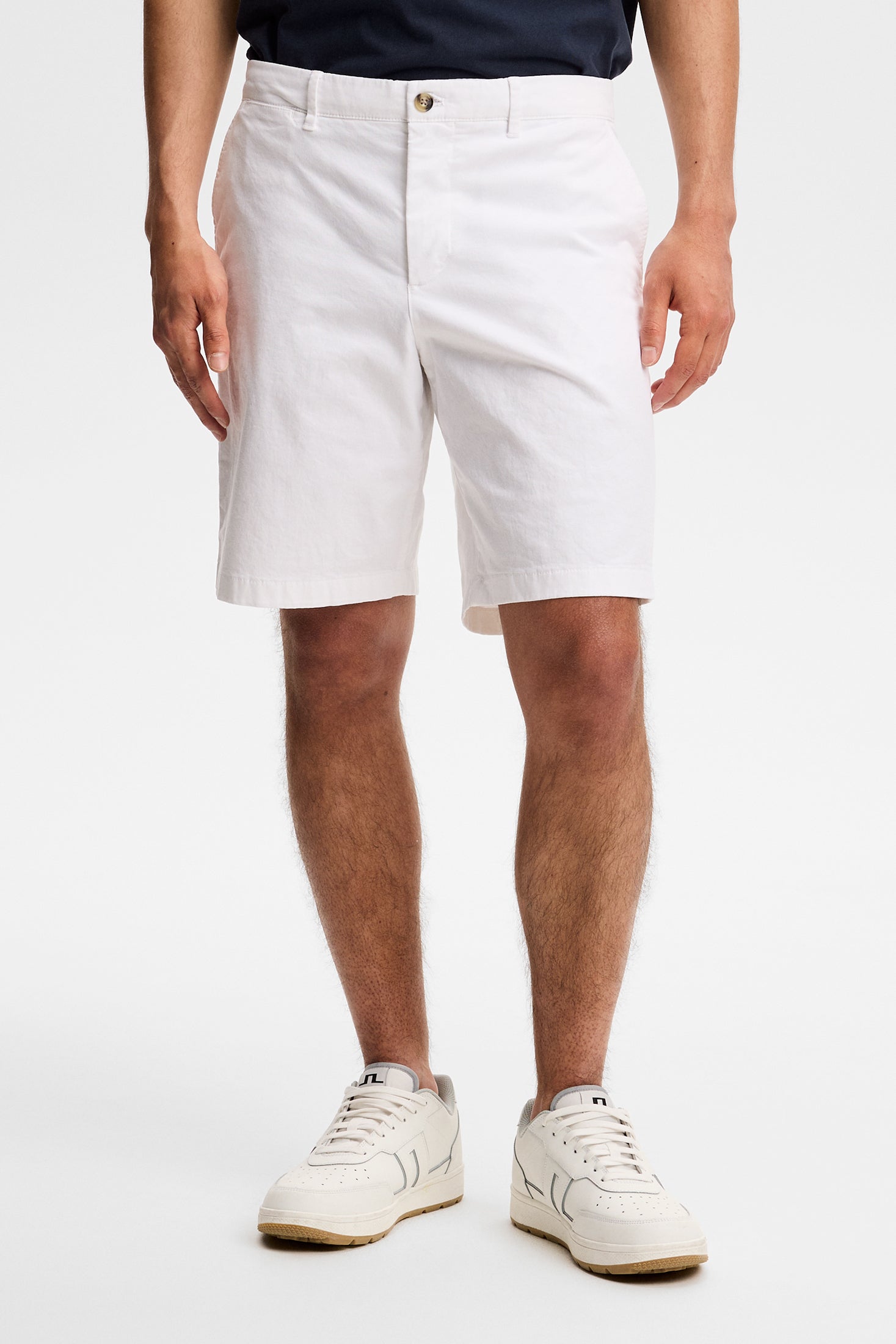 Shane Cotton Stretch Shorts / White | J.Lindeberg Official