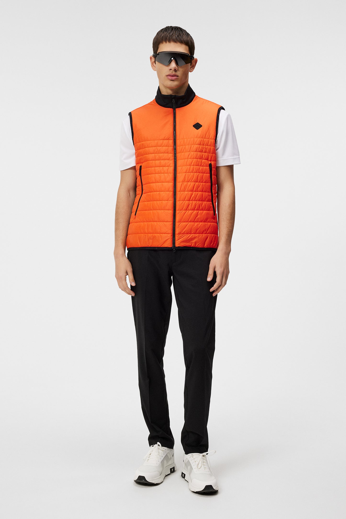 Martino Quilt Hybrid Vest / Tangerine Tango