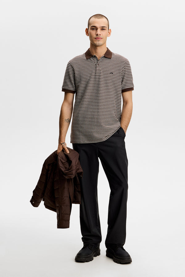 Robbie Polo Pique / Seal Brown