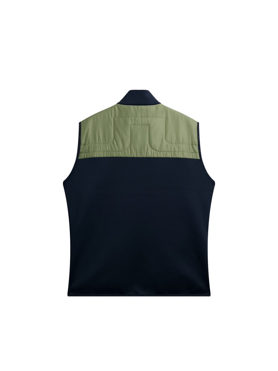 Martino Quilt Hybrid Vest / Oil Green