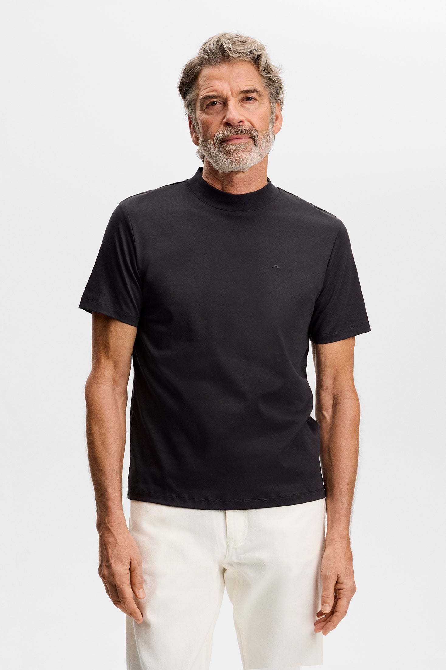 Ace Mock Neck T-Shirt / Black – J.Lindeberg EU