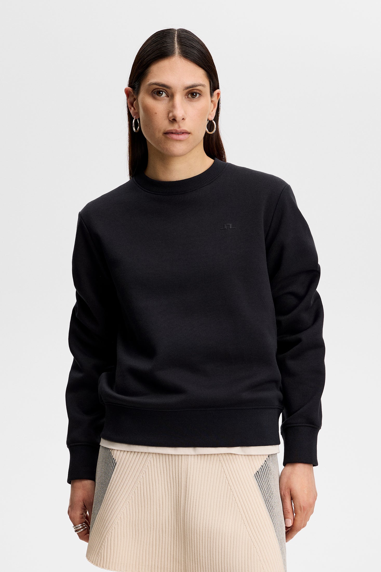 未使用　J.LINDEBERG クルーネックセーター Nova Crew Neck / Black | J.Lindeberg Official