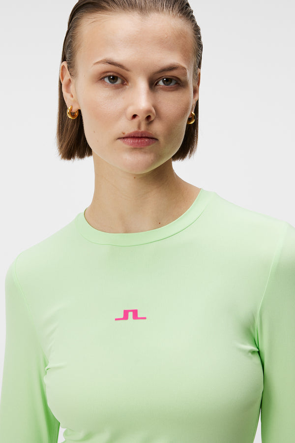 Tekla Crew Neck Top / Paradise Green