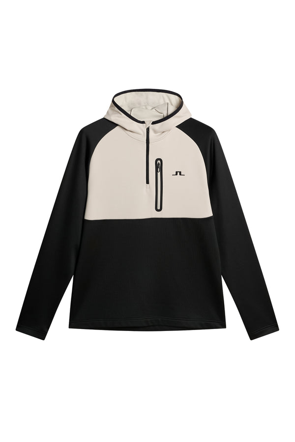 Adam Quarter Zip Hood / Black