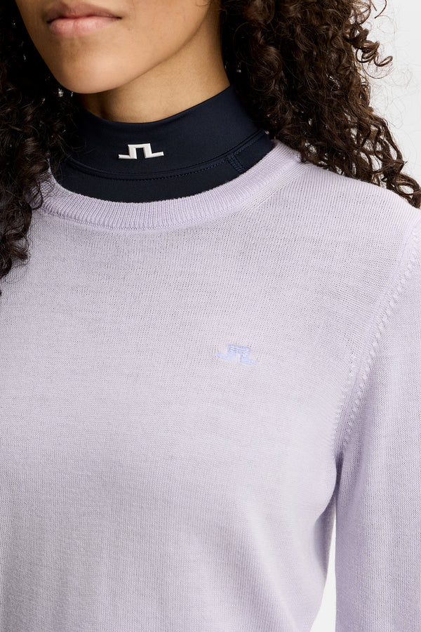 Aria Knitted Sweater / Purple Heather