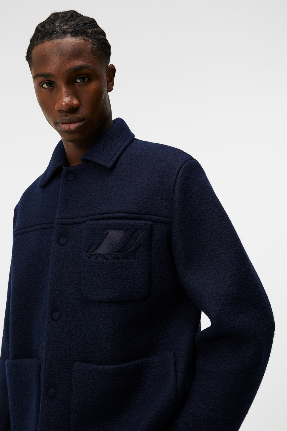 Ferdi Wool Mix Jacket / JL Navy