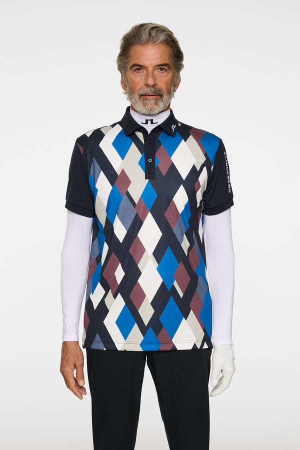 Tour Tech Print Polo / BOLD 1 - JL NAVY