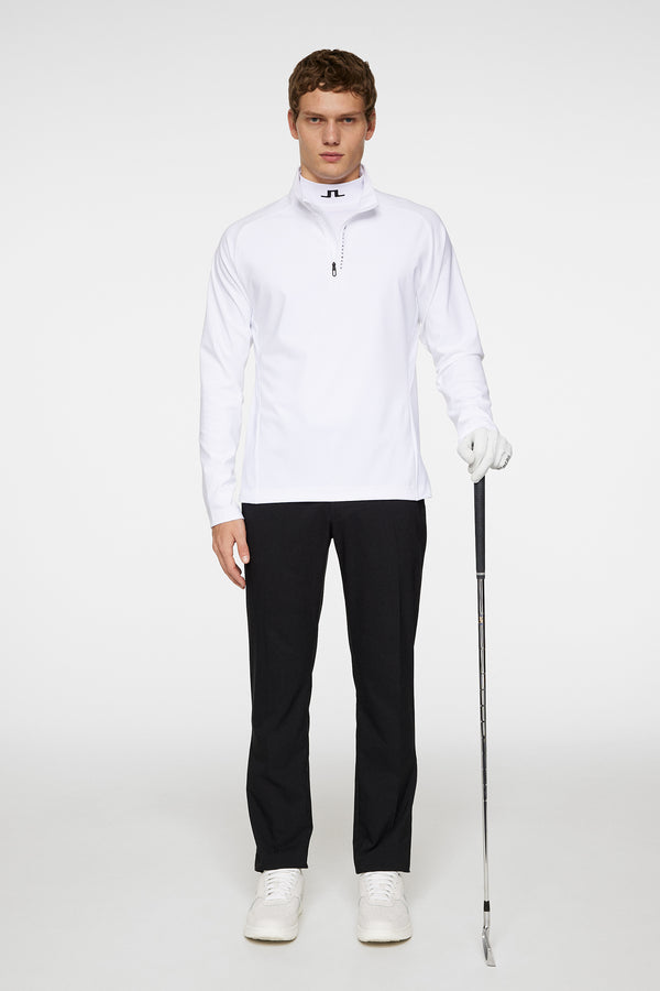 Mathias Zip Mid Layer / White