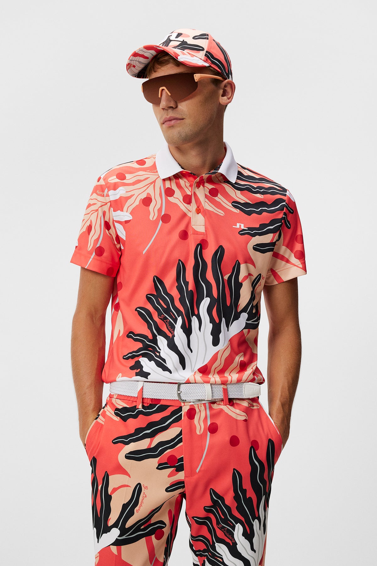 Martin Print Regular Fit / Paradise Monstera Coral