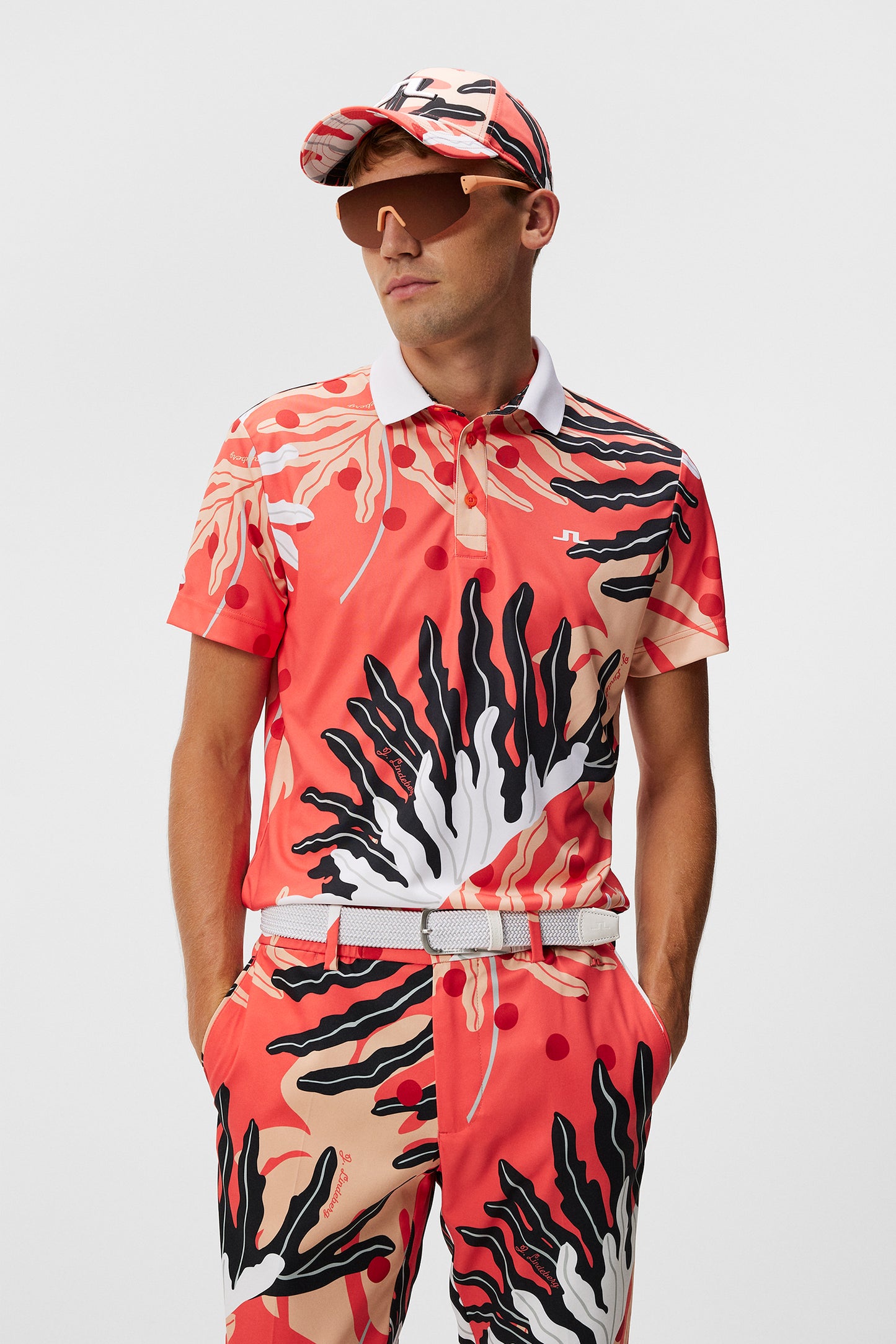 Martin Print Regular Fit / Paradise Monstera Coral
