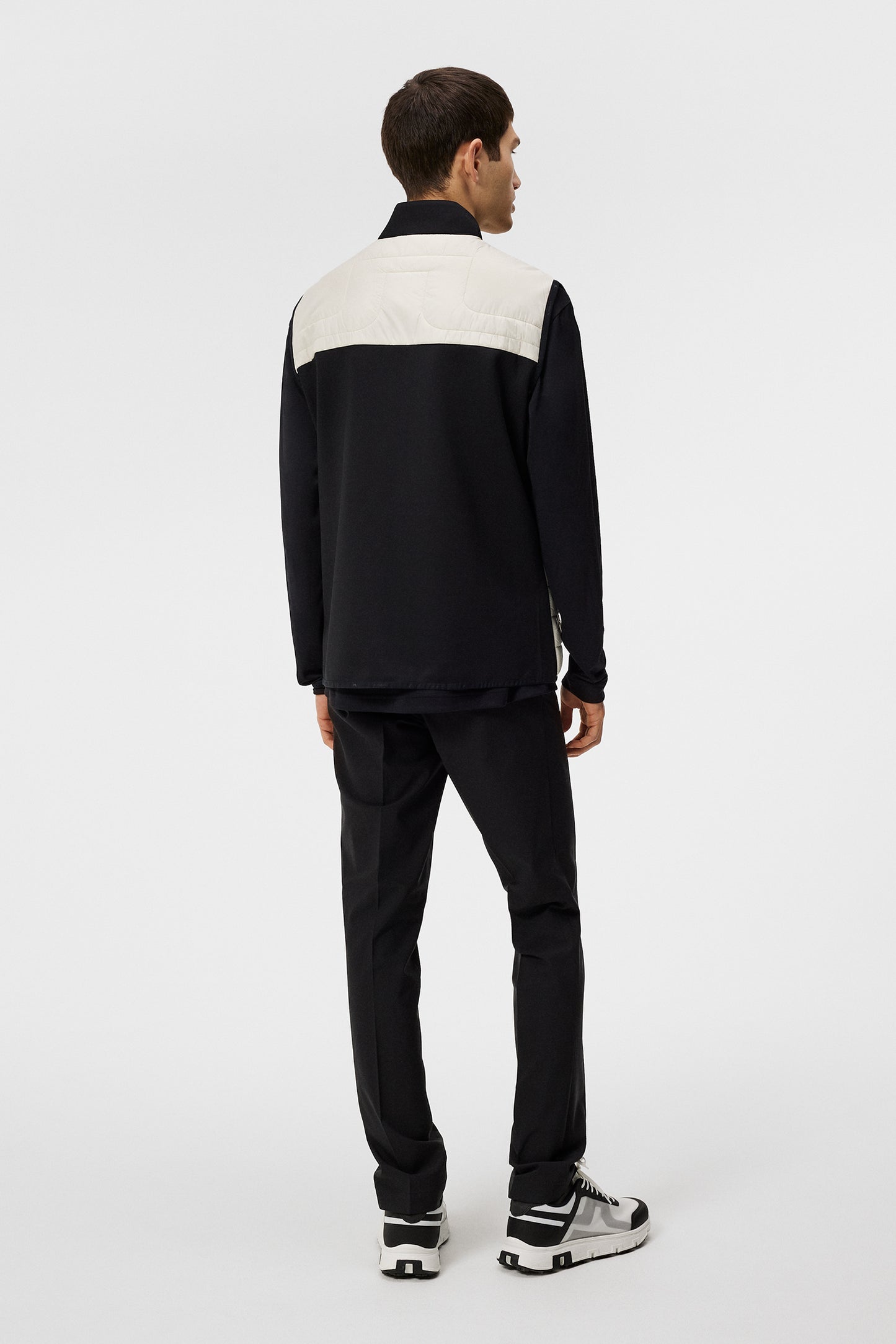 Martino Quilt Hybrid Vest / Almond Milk