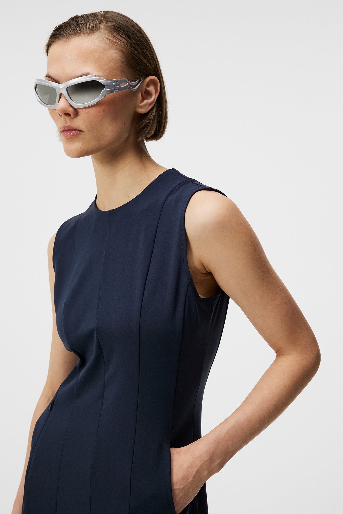 Jasmin Dress / JL Navy