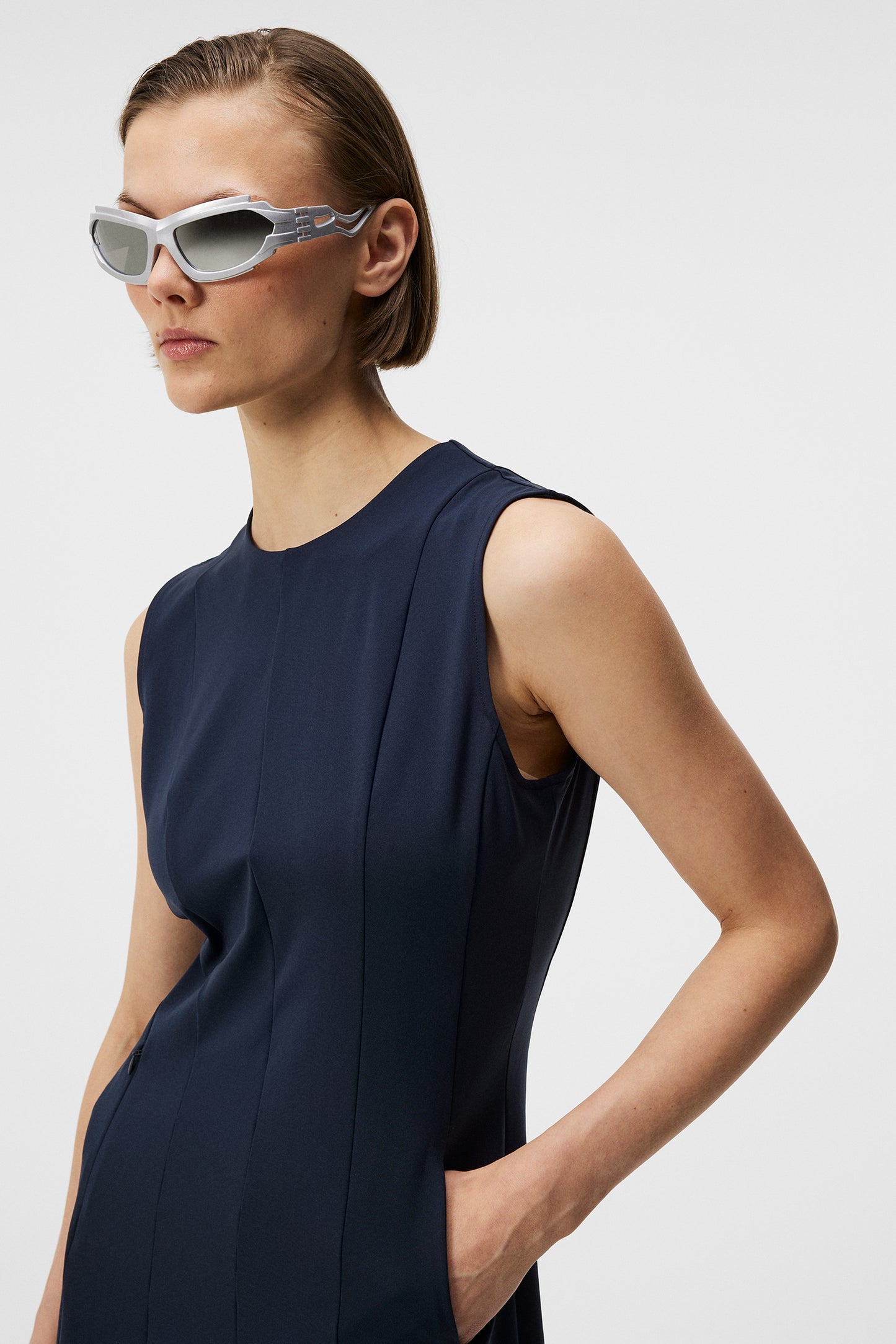 Jasmin Dress / JL Navy