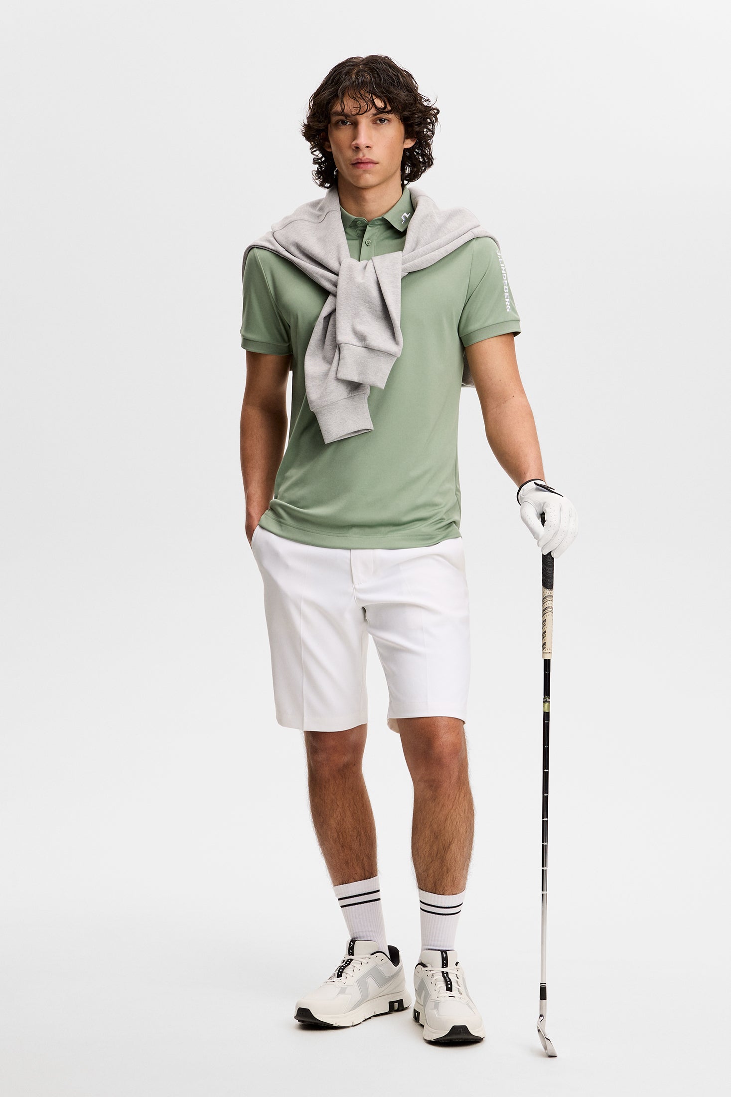 Tour Tech Slim Fit Polo / Hedge Green – J.Lindeberg EU