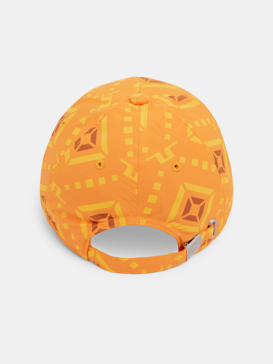 Layla Print Cap / Orange Diamond logo – J.Lindeberg
